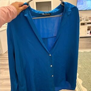 Zara Vibrant Blue Women's Blouse